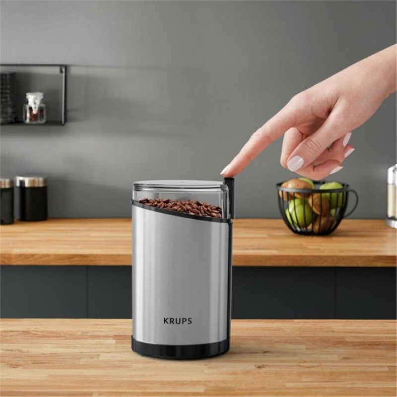 KRUPS FAST TOUCH METAL KAHVE VE BAHARAT ÖĞÜTÜCÜ