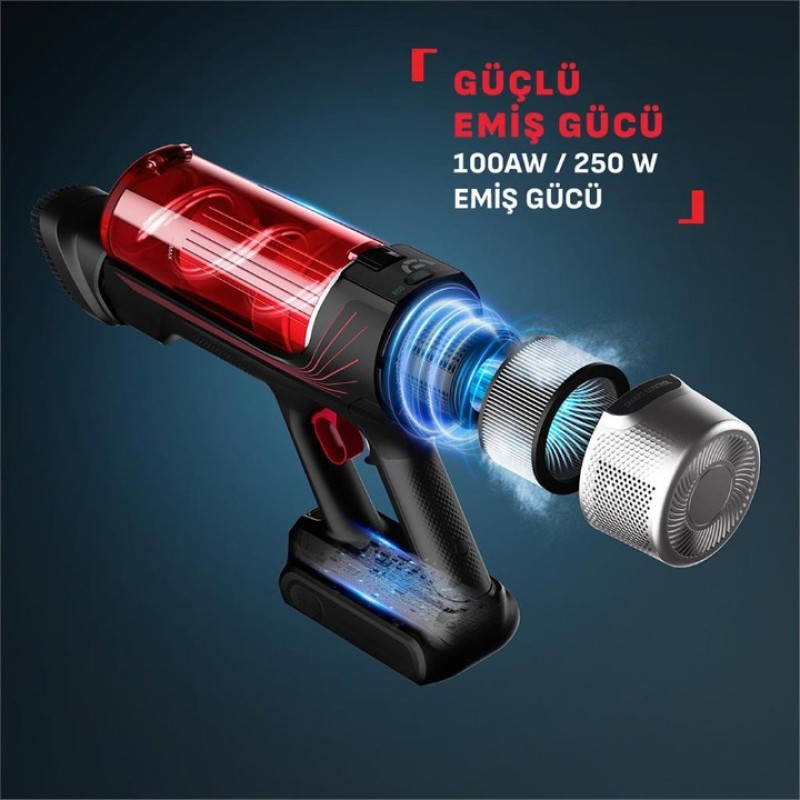 TEFAL 9.60 X-FORCE FLEX PARQUET COMPLETE ŞARJLI DİK SÜPÜRGE