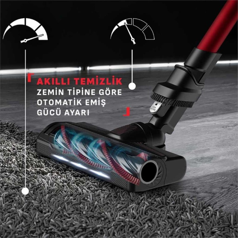 TEFAL 9.60 X-FORCE FLEX PARQUET COMPLETE ŞARJLI DİK SÜPÜRGE