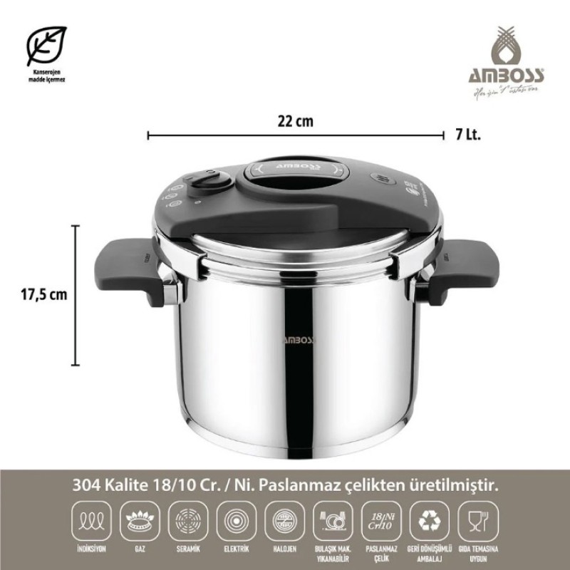 AMBOSS ENIO 18 PARÇA ÇELİK ÇEYİZ SETİ