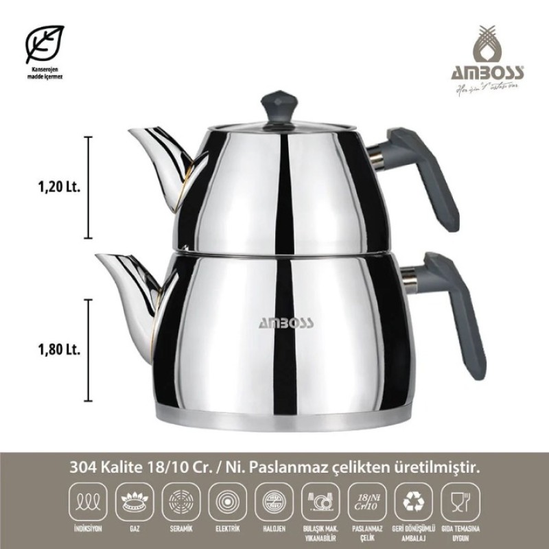 AMBOSS ENIO 18 PARÇA ÇELİK ÇEYİZ SETİ