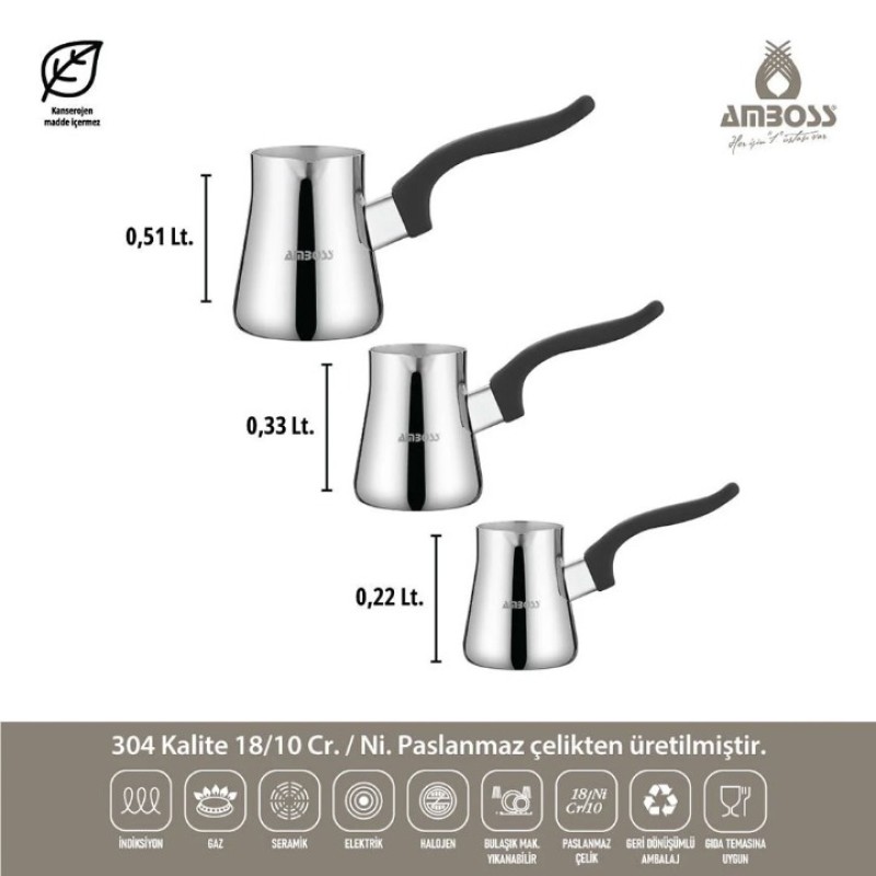 AMBOSS ENIO 18 PARÇA ÇELİK ÇEYİZ SETİ