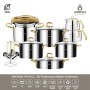 AMBOSS DIAMOND 18 PARÇA ÇELİK ÇEYİZ SETİ