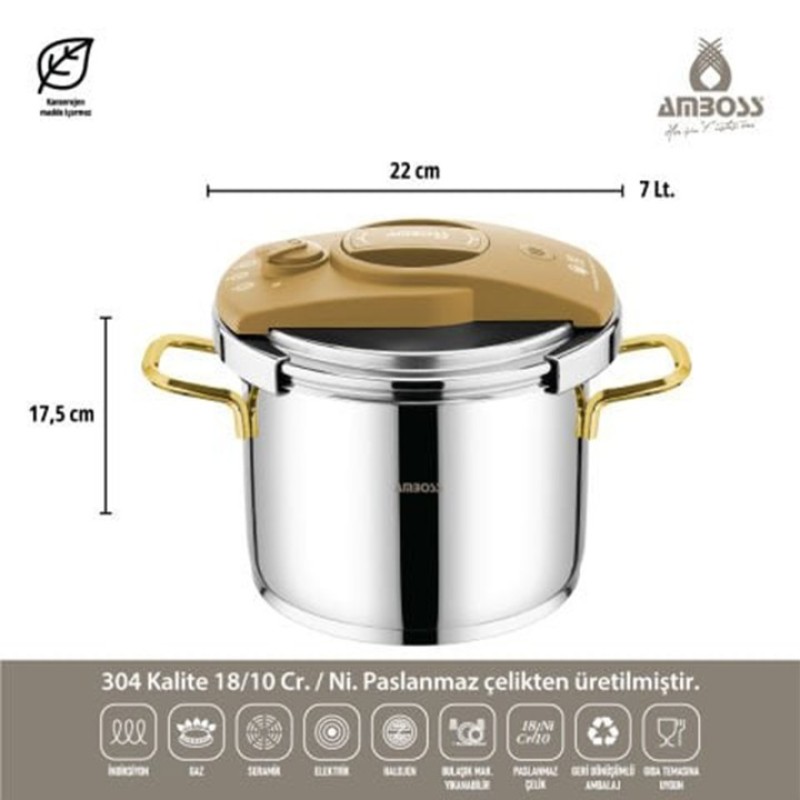 AMBOSS DIAMOND 18 PARÇA ÇELİK ÇEYİZ SETİ