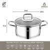 AMBOSS STRANIER 8 PARÇA SÜZGEÇLİ ÇELİK TENCERE SETİ DIA 6572