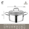 AMBOSS STRANIER 8 PARÇA SÜZGEÇLİ ÇELİK TENCERE SETİ DIA 6572