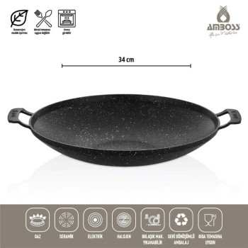 AMBOS VIOLET SAÇ TAVA 34 CM