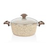 FALEZ CREAMY GRANITEC DERİN TENCERE 24 CM