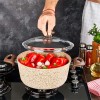FALEZ CREAMY GRANITEC DERİN TENCERE 28 CM