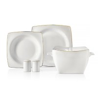 KORKMAZ BONE SELECTION 60 PARÇA KARE YEMEK TAKIMI A8433