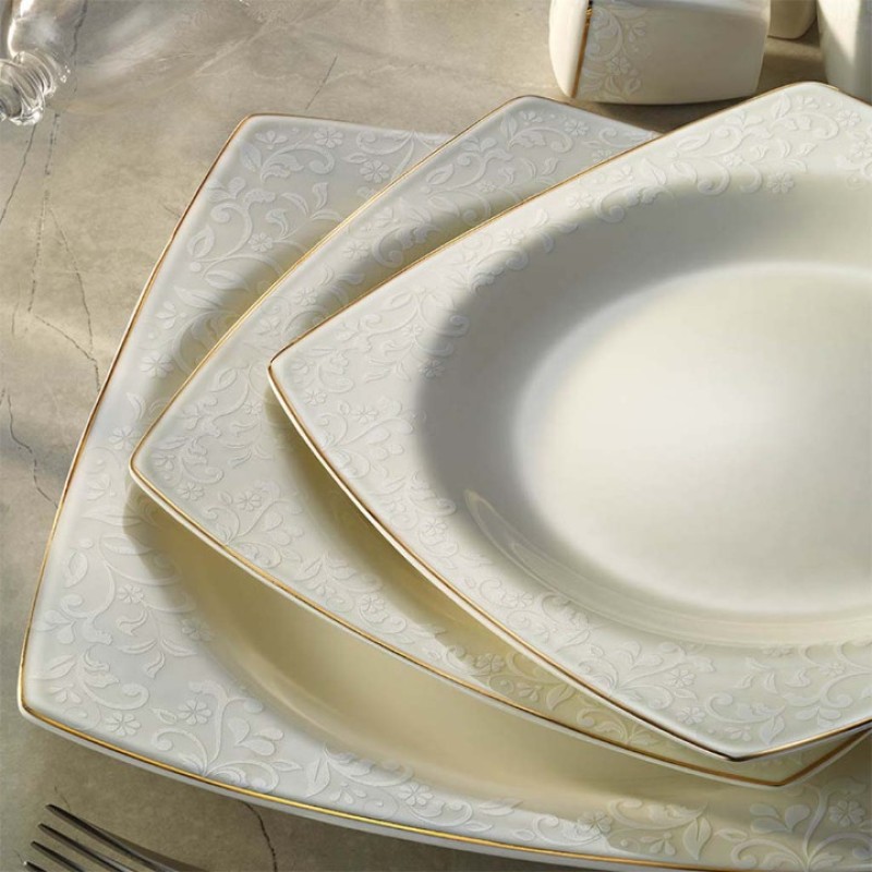 KÜTAHYA BONE MARE 62 PARÇA YEMEK TAKIMI BNMR62YT4301107621