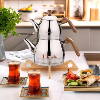 SCHAFER LUZ ORTA BOY ÇELİK ÇAYDANLIK TAKIMI