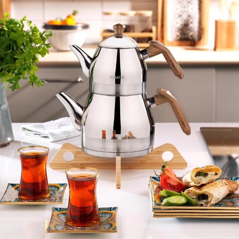 SCHAFER LUZ ORTA BOY ÇELİK ÇAYDANLIK TAKIMI