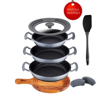 BRIONI TRY COOK 7 PARÇA SAHAN SETİ GRİ