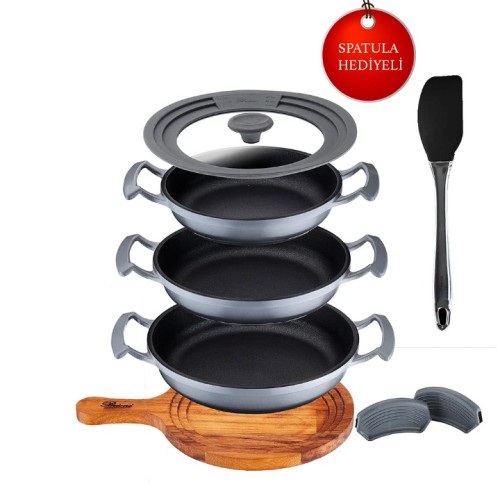Elden Taksitle BRIONI TRY COOK 7 PARÇA SAHAN SETİ GRİ