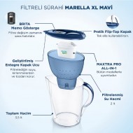 BRITA MARELLA XL PRO 3,5 LT MAVİ SÜRAHİ 30237