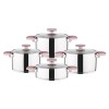 AMBOSS ENIO 18 PARÇA ÇELİK ÇEYİZ SETİ ROSEGOLD
