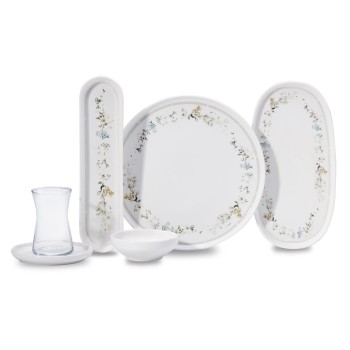 KORKMAZ LUNA COLLECTION 25 PARÇA KAHVALTI TAKIMI A8689 1