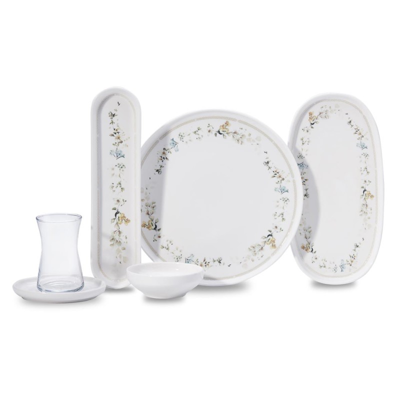 KORKMAZ LUNA COLLECTION 25 PARÇA KAHVALTI TAKIMI A8689 1