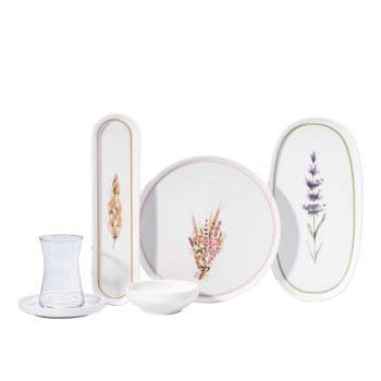 KORKMAZ LUNA COLLECTION 25 PARÇA KAHVALTI TAKIMI A8685 1