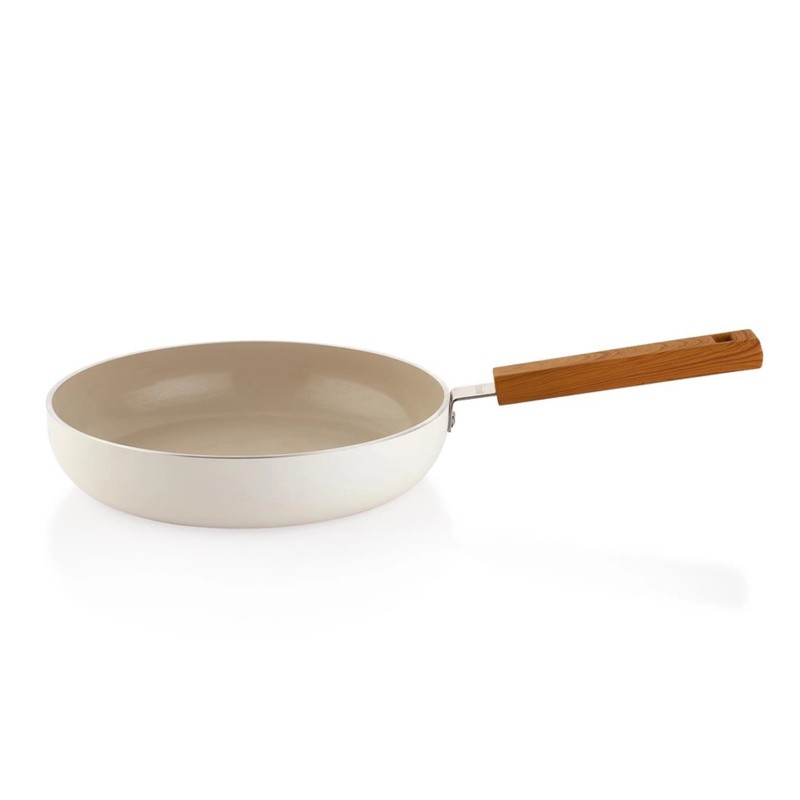 SCHAFER CERAMONİ SERAMİK TAVA 24 CM KREM