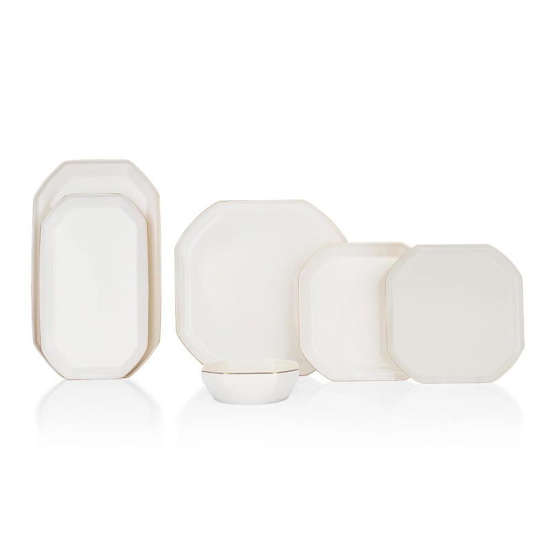 SCHAFER GRACEFUL BONE 56 PARÇA YEMEK TAKIMI GLD01