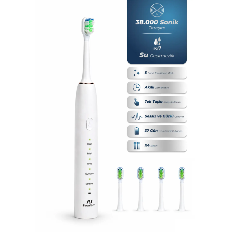 PIRANTECH ŞARJLI DİŞ FIRÇASI KD 194