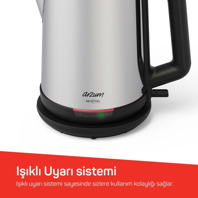 ARZUM NEOSTEEL ÇAY MAKİNESİ AR3158-06