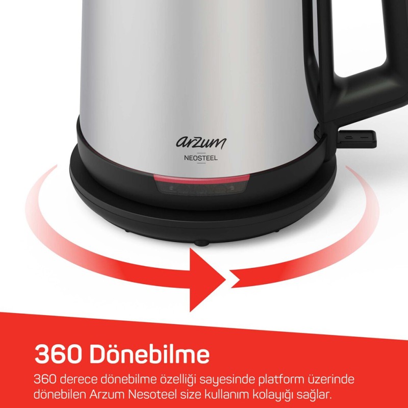ARZUM NEOSTEEL ÇAY MAKİNESİ AR3158-06