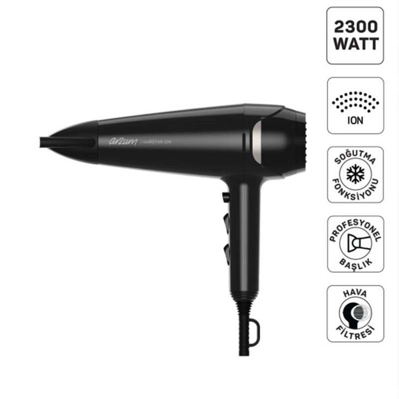 ARZUM HAIRSTAR ION SAÇ KURUTMA MAKİNESİ AR5138 17