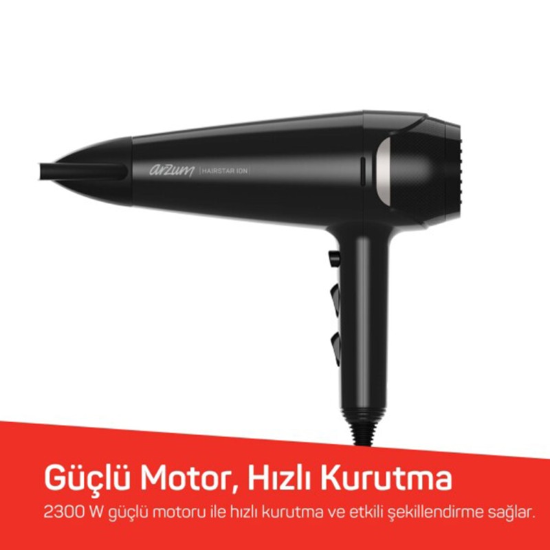 ARZUM HAIRSTAR ION SAÇ KURUTMA MAKİNESİ AR5138 17
