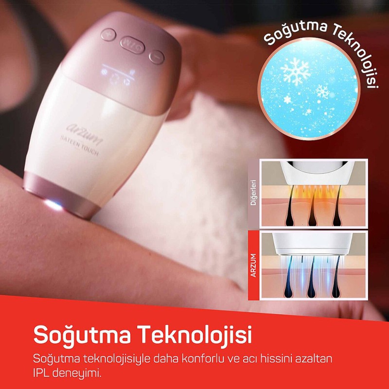 ARZUM SATEEN TOUCH IPL TÜY ALMA SİSTEMİ AR5178-02