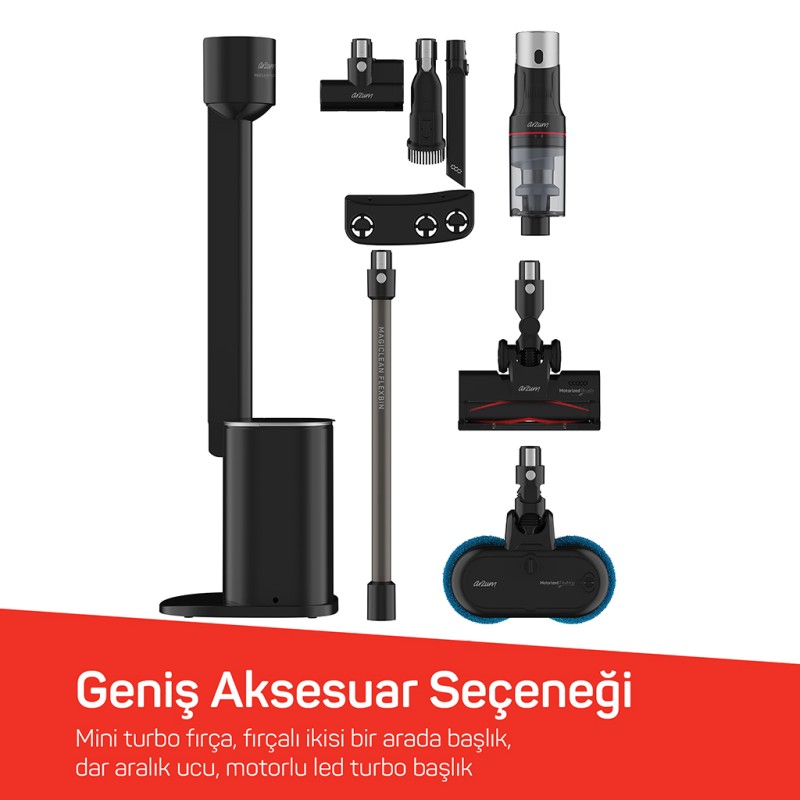 ARZUM MAGICLEAN FLEXBIN DİKEY ŞARJLI SÜPÜRGE AR4211 01