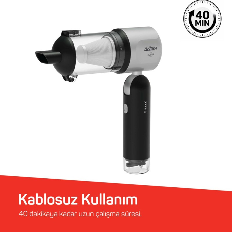 ARZUM AR4500-17 RUSHX 6-IN-1 ARAÇ İÇİ SÜPÜRGE