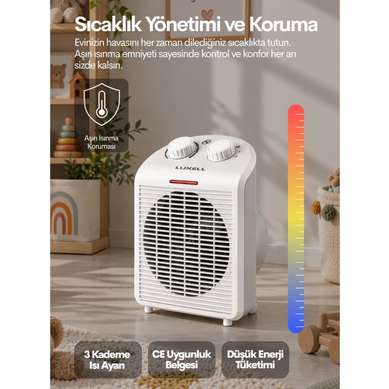 LUXELL ELEKTRİKLİ SOBA 6335 T