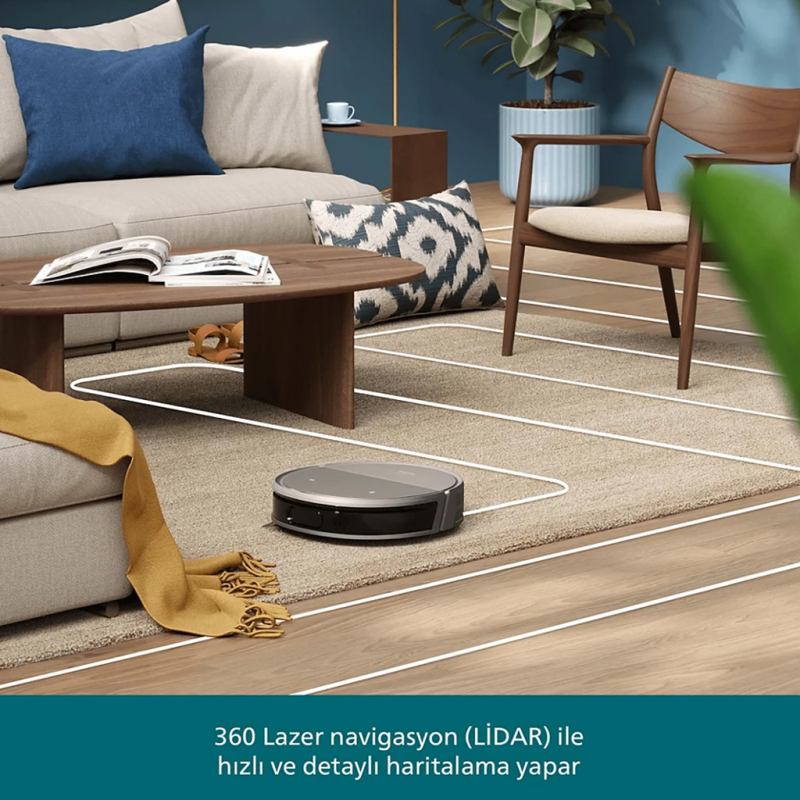 PHILIPS ISLAK VE KURU ROBOT SÜPÜRGE XU9100 10