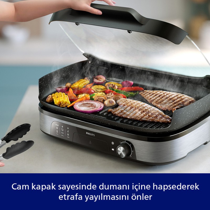 PHILIPS ELEKTRİKLİ IZGARA HD6212 90
