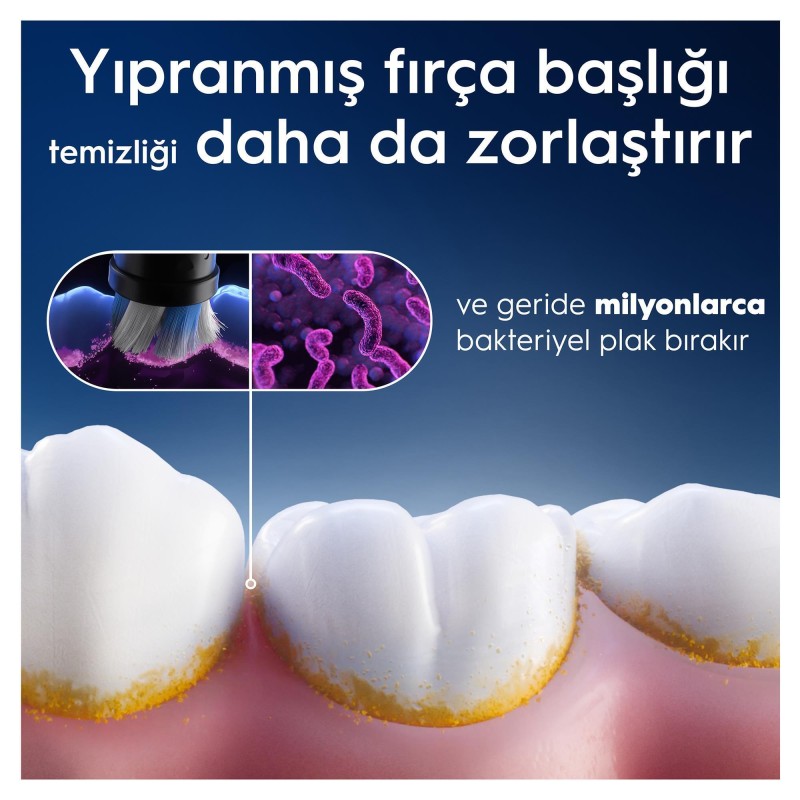 ORAL-B POC REFILL IO SENSITIVE BLACK 4 CT YEDEK BAŞLIK*98684*