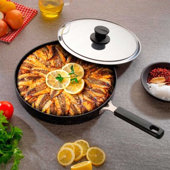 SCHAFER FISH PAN KAPAKLI 2 PARÇA BALIK TAVASI 32 CM