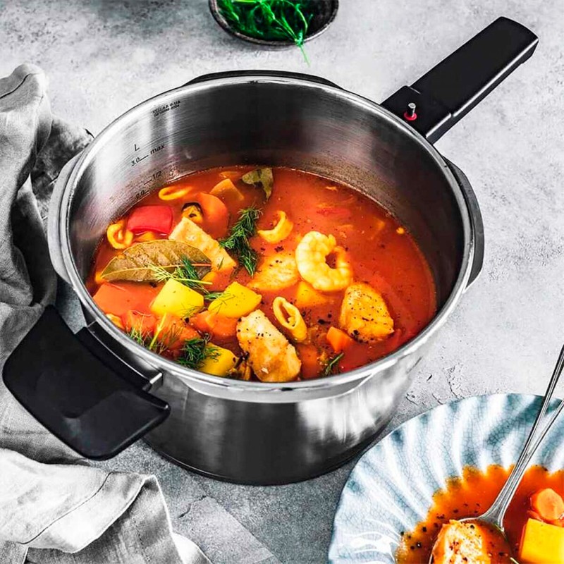 FISSLER PREMIUM 6 LT PİŞİRME APARATLI DÜDÜKLÜ TENCERE
