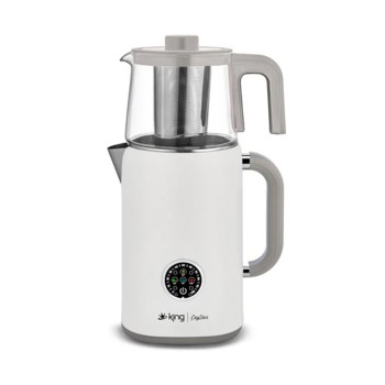 KING ÇAYSTAR DİJİTAL ÇAY MAKİNESİ BEYAZ KCM387