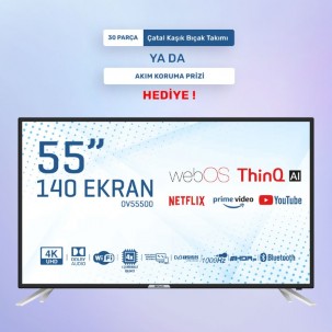 ONVO 55" 140 EKRAN ULTRA HD WEBOS SMART LED TELEVİZYON OV55500