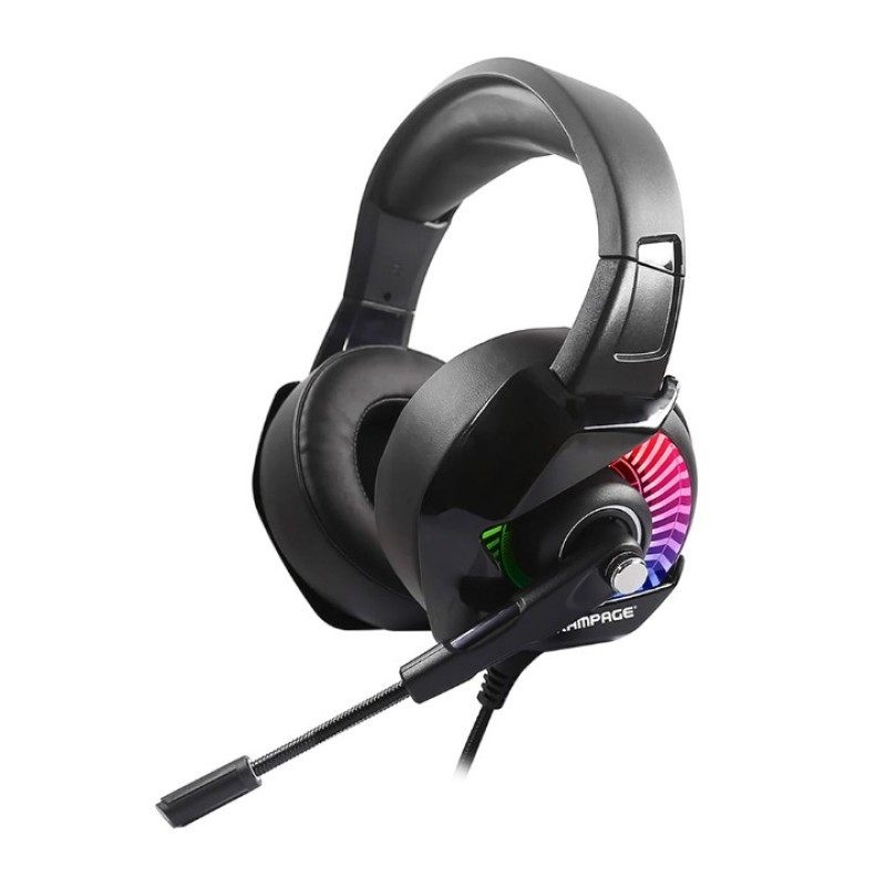 RAMPAGE TYPHOON 7.1 RGB LEDLİ OYUNCU MİKROFONLU KULAKLIK RM K66