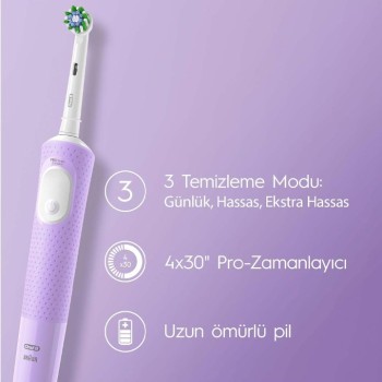 ORAL-B D103 VITALITY PRO LİLA DİŞ FIRÇASI