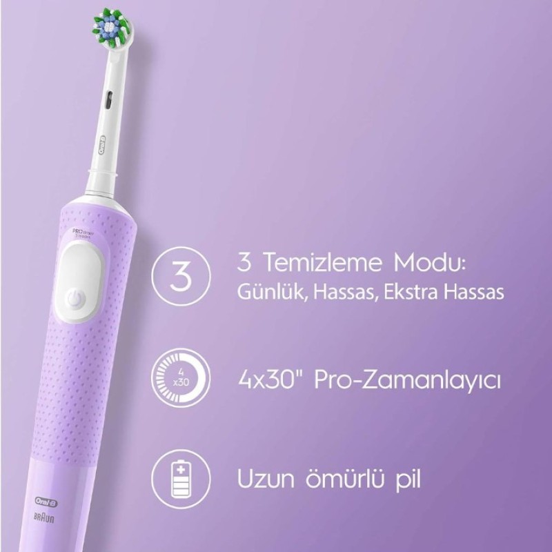 ORAL-B D103 VITALITY PRO LİLA DİŞ FIRÇASI