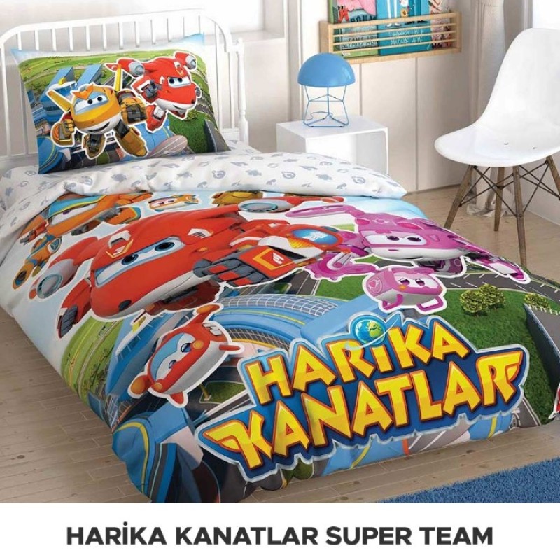 TAÇ LİSANSLI TEK KİŞİLİK NEVRESİM TAKIMI 3607