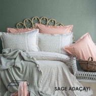 APRICITAS SAGE ÇİFT KİŞİLİK MÜSLİN YATAK ÖRTÜLÜ NEVRESİM SET