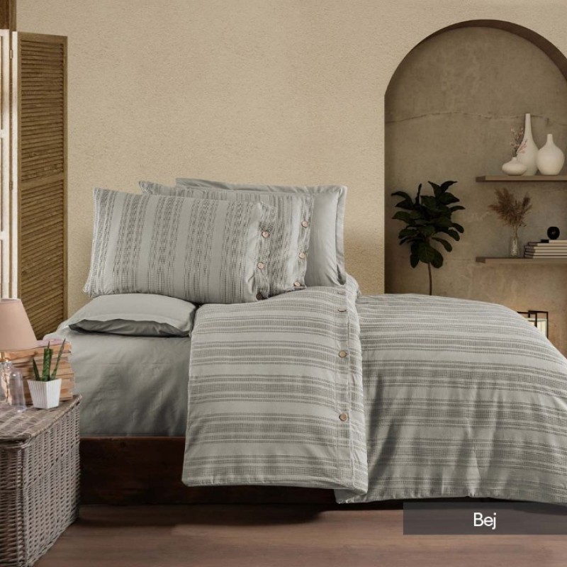 ZEBRA CASA LİKYA ÇİFT KİŞİLİK NEVRESİM TAKIMI