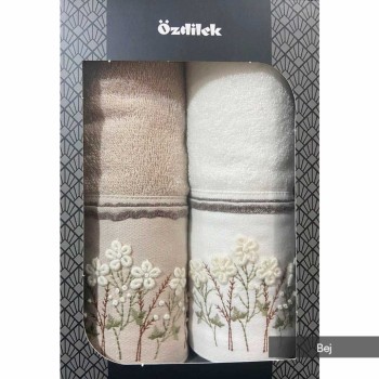 ÖZDİLEK DITSY GARDEN 2 Lİ KUTULU HAVLU