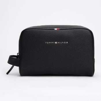 TOMMY HILFIGER ERKEK ÇANTA SS25 AM0AM09508BDS ESSENTIAL PU WASHBAG